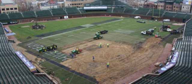 Bush Turf Rebuilds Wrigley Field