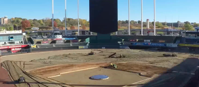 Watch Bush Turf’s Renovation of Kauffman Stadium in 30 Seconds