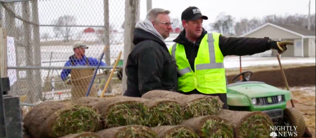 NBC Nightly News Features Bush Turf for Work on Field of Dreams